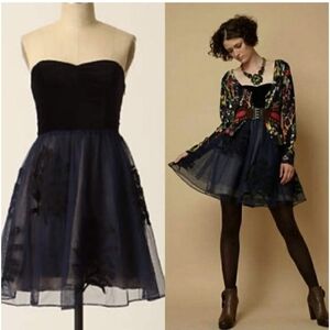 Anthropologie Floreat Belle Of The Ball Tulle Dress